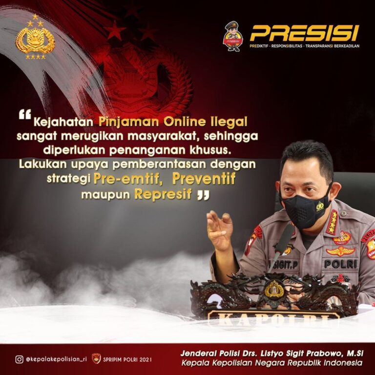 Tindak Tegas Kejahatan Pinjaman Online, 370 Perkara Sudah Ditangani Polri