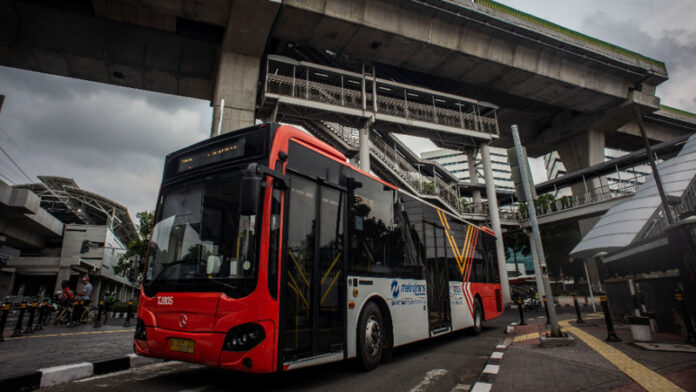 Bus Transjakarta. Foto Antara/Aprillio Akbar