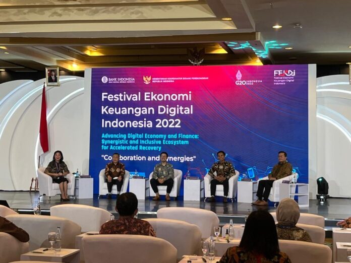 Festival Ekonomi Keuangan Digital Indonesia (FEKDI) 2022 kembali digelar dengan tema Advancing Digital Economy and Finance. Bali Senin, (11/7) Foto istimewa