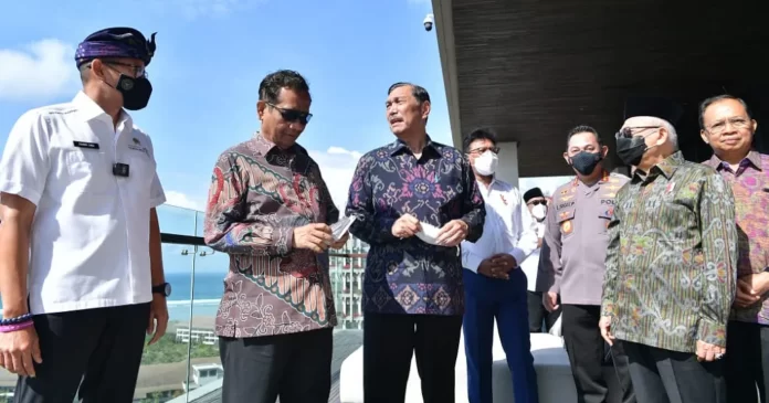 Wakil Presiden RI KH Ma'ruf Amin meninjau venue KTT G20 di Bali (30/8) | Foto: Setwapres