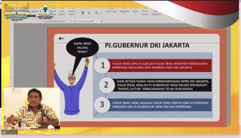 <br>Pj Gubernur DKI Butuh Orang yang Jago Komunikasi dan Menjalin Hubungan