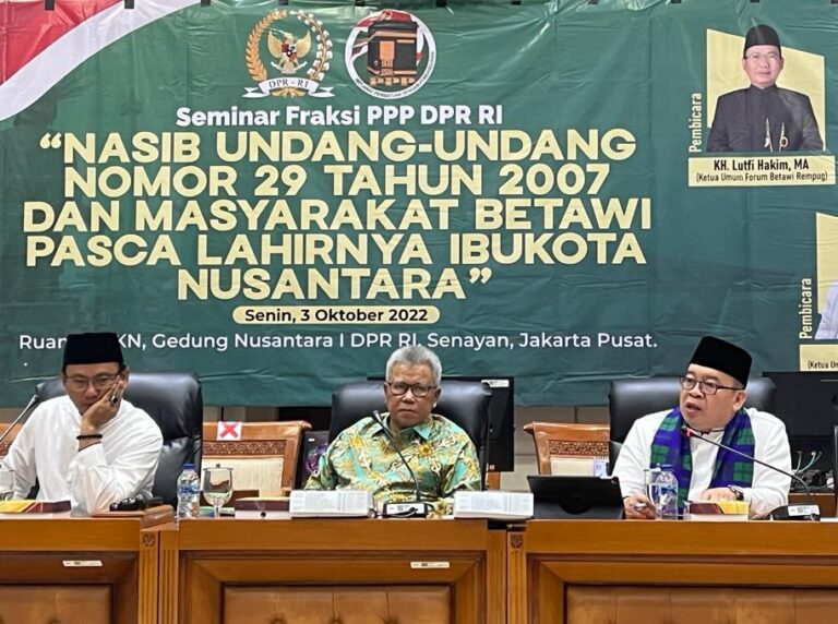 Temui Komisi II DPR, KH Lutfi: Revisi UU No. 29/2007 Harus Libatkan Masyarakat Betawi