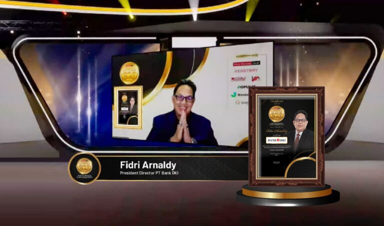 Bank DKI Raih Kinerja Keuangan Positif, Fidri Arnaldy Sabet Indonesia Most Acclaimed CEO Awards 2022