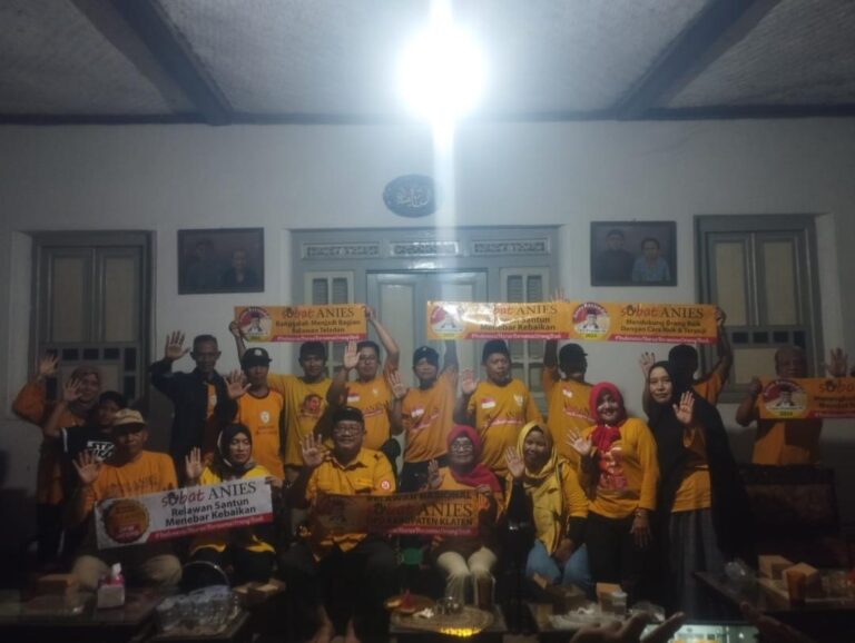 Relawan Sobat Anies Perkuat Jejaring di Klaten Seperti Sarang Laba-laba