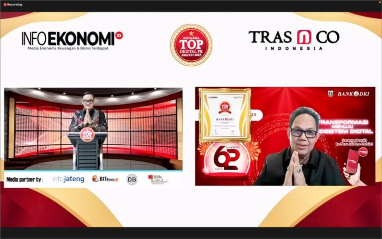 Bank DKI Raih Penghargaan Top Digital PR Award 2023
