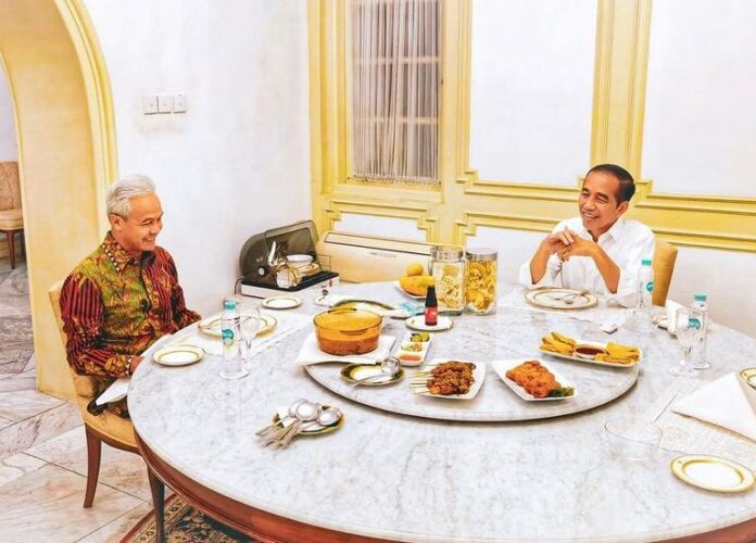 bacapres Ganjar Pranowo mengunggah foto bersama Presiden Joko Widodo (Jokowi) di akun instagramnya, @ganjar_pranowo, Selasa (13/6/2024).