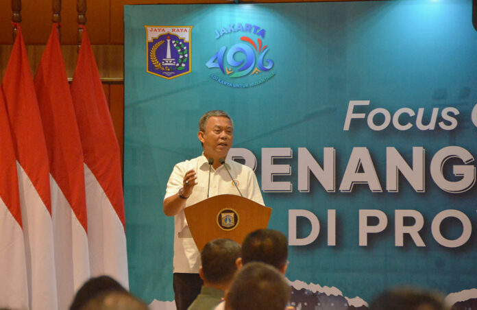 Ketua DPRD Provinsi DKI Jakarta Prasetio Edi Marsudi pada Focus Group Discussion (FGD) Penanganan Kemacetan di Hotel Borobudur Jakarta, Kamis (6/7) | Foto: Ist.