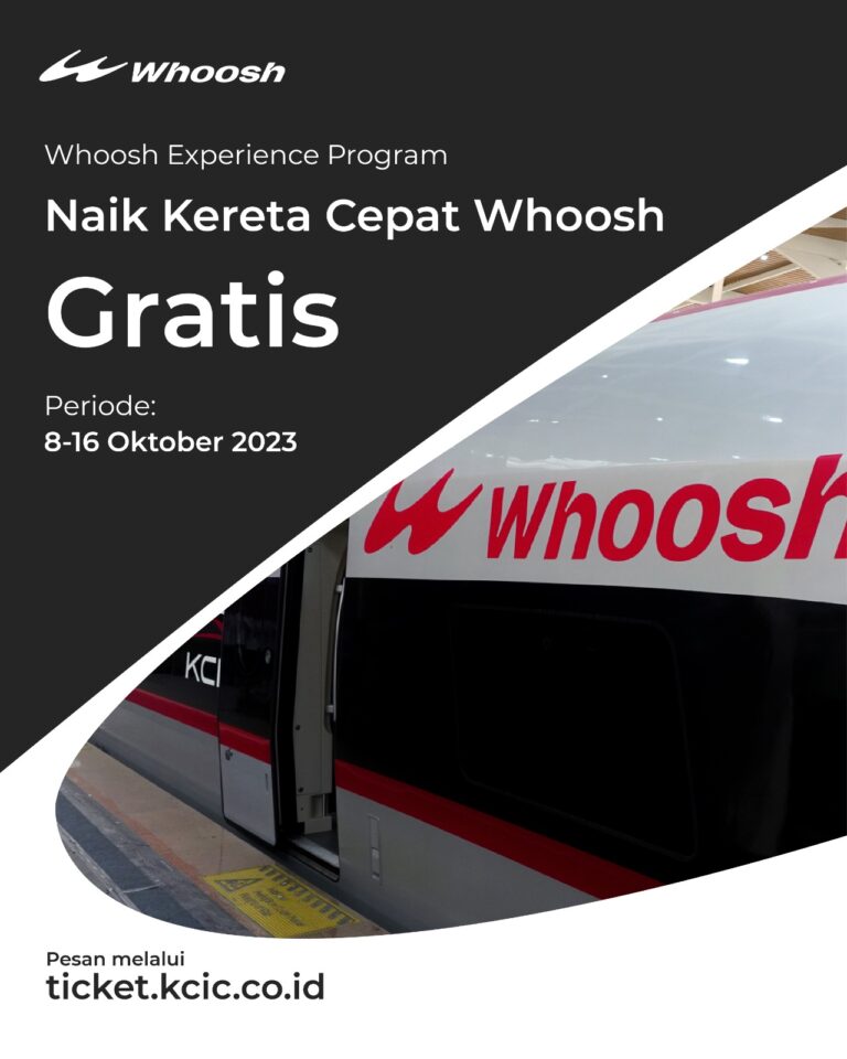 Tiket Gratis Kereta Cepat Kembali Dibuka, 1 Pendaftar Bisa 5 Penumpang