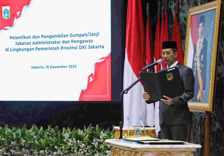 Lantik 404 Pejabat Administrator dan Pengawas, Ini Pesan Pj Heru Budi