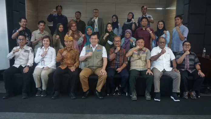 Rapat Persiapan Simulasi Penanggulangan Bencana Prioritas Nasional di 5 Provinsi, Rabu (17/1). (Pusdiklat PB BNPB)