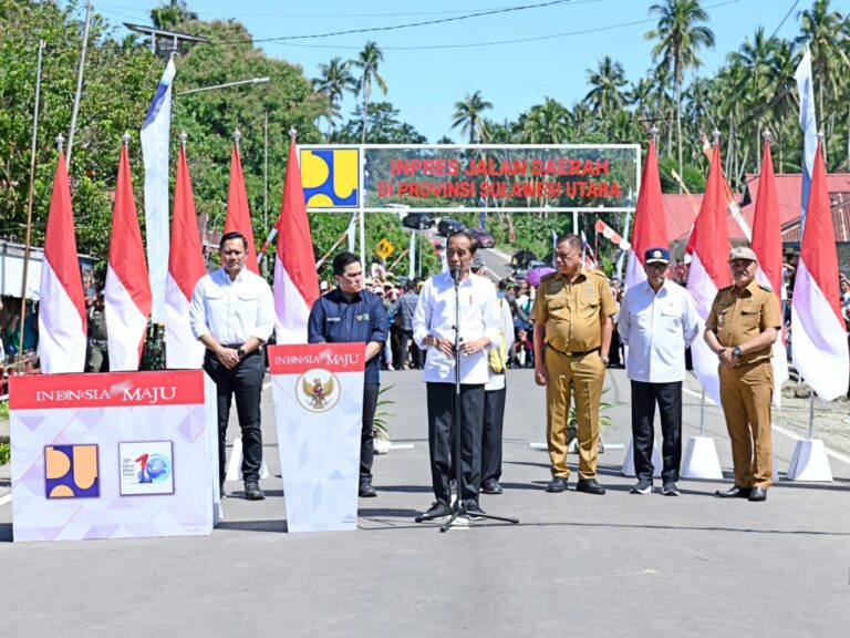 Presiden Jokowi Resmikan Instruksi Jalan Daerah di Sulawesi Utara Senilai Rp 183 Miliar