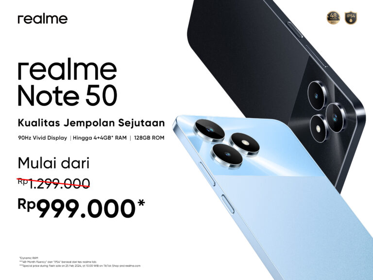 realme Note 50 Resmi Meluncur di Indonesia, Harga Spesial Mulai dari Rp 999.000