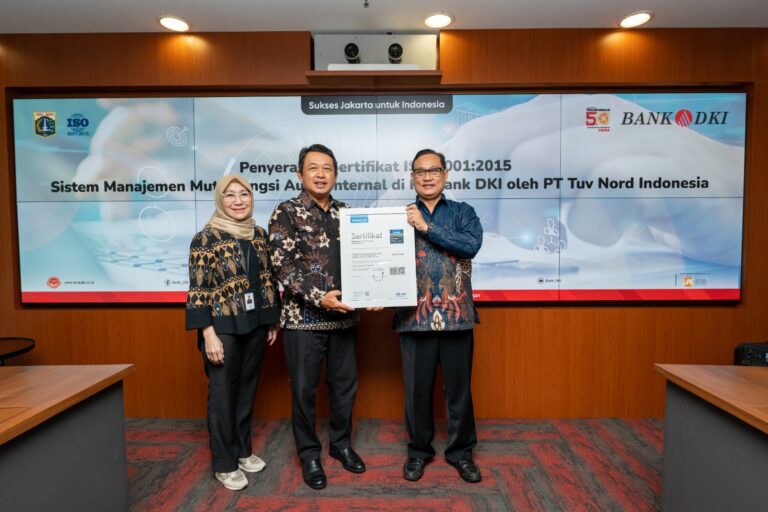 Bank DKI Raih ISO 9001:2015 Untuk Sistem Manajemen Mutu Audit Internal