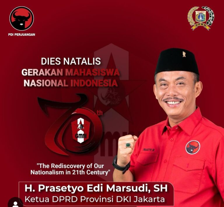Prasetyo Ucapkan Dies Natalis GMNI ke-70: Melahirkan Begitu Banyak Pemimpin Bangsa