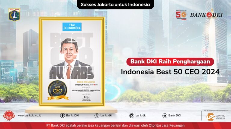 Bank DKI Raih Penghargaan Indonesia Best 50 CEO 2024