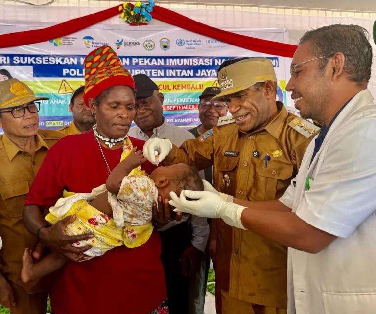TP PKK Intan Jaya Dukung Penuh Pelaksanaan Pekan Imunisasi Nasional Polio