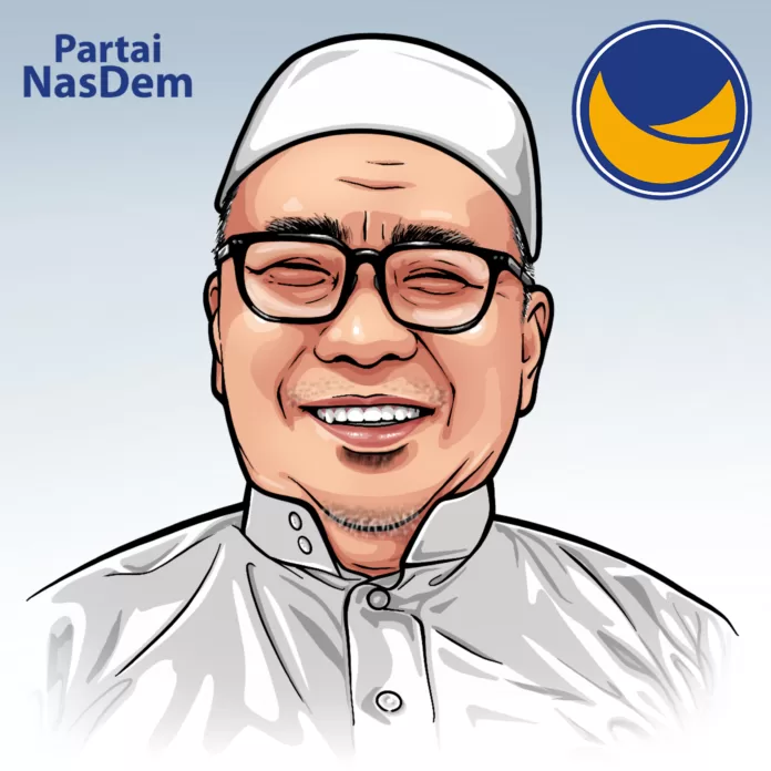 Waketum NasDem, Ahmad Ali. Karikatur Zer/intime