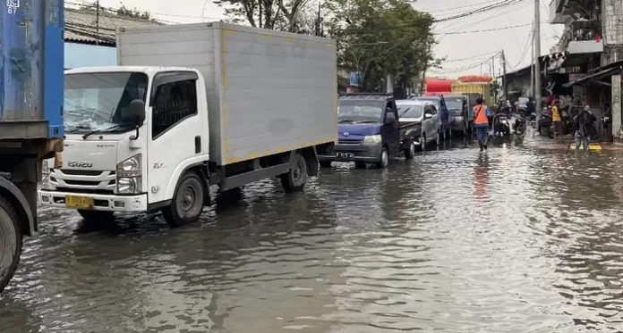 Ilustrasi banjir rob Jakut. Foto istimewa