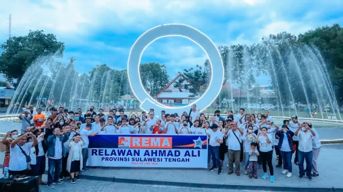 Relawan REMA deklarasi dukungan terhadap Ahmad Ali Sebagai Cagub Sulteng pada Pilkada Serentak 2024. Foto istimewa