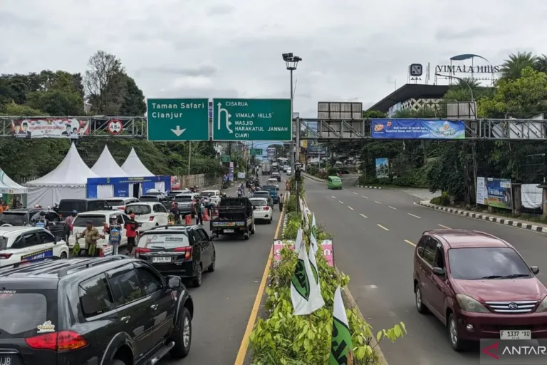 1,1 Juta Kendaraan Melintasi Jalur Puncak selama Libur Natal dan Tahun Baru