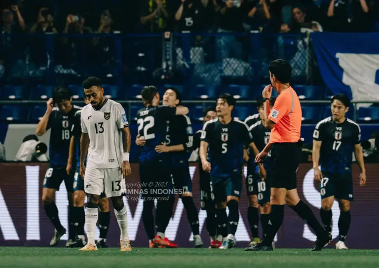 Jepang Bantai Indonesia 6 Gol Tanpa Balas